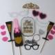 Bachelorette Party Photo Booth Props 16 Pc Last Fling Before The Ring Wedding Photobooth