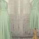 Sage green bridesmaid dress infinity Dress Convertible Formal,wrap dress party dress Evening dress -C43# B43#