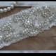 Wedding Garter, Bridal Garter, Vintage Wedding, Lace Garter, Crystal Garter, Pearl Garter -Style 200