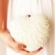Pearl Clutch Bag - Hand Beaded Ivory Pearls Bridal Wedding Prom Pageant Evening Clutch Formal Purse Bouquet Clutch