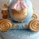 Fondant Princess Carriage Cake Topper/Cinderella Carriage Cake Topper/Edible Birthday Cake Topper/Custom Birthday Cake Topper/