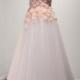 Top Beautiful Flowers A-Line Bridal Gown Sexy Off Shoulder Tulle Wedding Dress Romantic Beach Dress 2017 Prom Dress Long Women Evening Gown