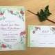 Rose Vine Wedding Invitation, Watercolor Wedding Invitation, Watercolor Invitation