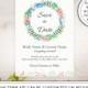 DIY Printable 5x7 Wedding Invitation or Save The Date Template 