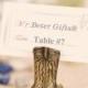 Beter Gifts® 派对餐盘小桌卡复古牛仔靴子席位卡SZ059高端婚礼创意餐桌小布置