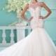 Charming Tulle Jewel Neckline Mermaid Wedding Dresses With Beaded Embroidery - overpinks.com