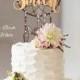 Boho Cake Topper. Boho wedding cake topper. Mr and Mrs Custom Surname Cake Topper. Personalized Surname Boho Cake Topper. 3D Boho Topper.