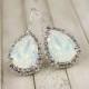 Opal Earring Opal Bridesmaid Jewelry Opal Bridal Earring Bridal Jewelry Bridesmaid Jewelry Teardrop Earring Crystal Earring Diamante October