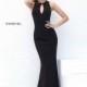 Black Sherri Hill 50752 - Sleeveless Jersey Knit Zippers Dress - Customize Your Prom Dress