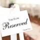 Reserved Sign, this row reserved card, wedding ceremony decor, reserved seating wedding signage