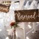 Reserved Wedding Sign, Wedding Decor, Wedding Ceremony Decor, Rustic Wedding, Wedding, Wedding Church Decor, Wedding Reception Decor