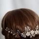 Bridal Hair Piece, Bridal Hair Vine, Wedding Hair Vine, Bridal Head Piece, Pearl hair Piece, Crystal Headpiece Hair Vine, Hair Jewelry