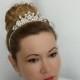 Bridal Headband Bridal Crown, Bridal Tiara Wedding Tiara, Pearl Tiara, Princess Tiara, Bridal Headpiece Tiara Headband, Wedding Crown