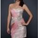 Blush Strapless Short Dress by Lara Designs - Color Your Classy Wardrobe