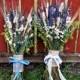 Rustic Woodland Bouquet. Bride/Bridesmaid. Lavender, Larkspur, Various Wildflowers, Grasses, Lichen. Wedding, Home Decor, Mother's Day