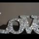 Swarovski Crystal "LOVE" standing love sign