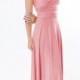 Pink coral nfinity Dress - floor length  wrap dress