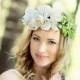 Bridal Headband, Floral Headband, Bohemian flower headband, Wedding Headpiece, Fascinator