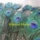 200pcs/lot 10-12inch perfect natural Peacock Feathers peacock eye feathers peacock tail feather