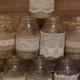10 Burlap Mason Jar Sleeves, DIY Wedding Decorations, Rustic Wedding Decorations, Burlap and Lace