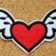 Heart Iron on Patch - Heart Patch Emoji Iron on Patches Heart Applique Embroidered Patch Sew On Patch, Best Gift