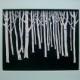 Night Birch (ORIGINAL SCRATCHBOARD ART) 8" x 10" by Mike Kraus in a Gianluca Moretti Frame Free Shipping!