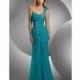 Shimmer One Shoulder Chiffon Ruffle Prom Dress 59411 by Bari Jay - Brand Prom Dresses