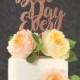 Wedding Cake Topper - Best Day Ever Rose Gold Wedding Cake Topper - Custom Wedding Cake Topper  - Rose Gold Cake topper for Wedding
