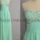 Mint sweetheart chiffon prom dress with beads,prom dress,floor length dress 2014,chiffon prom dress,long evening dress,real formal dress