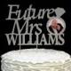 Future Mrs Topper, Custom Bridal Shower Cake Topper, Engagement Party Topper, Custom Engagement Cake Topper, Bridal Shower Cake Topper