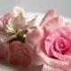 Pink Rose quartz Bridal flower comb Rose flowers Bridal comb Flower hair comb Wedding flower comb Bridal hair flower