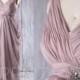 2017 Rose Gray Bridesmaid Dress Maternity, Ruched Draped Chiffon Wedding Dress, V Neck Prom Dress Long, Formal Dress Floor Length (LM256)