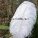 50pcs/lot 18-20inch White Ostrich feather plume for Wedding,Table Centerpieces A Quality for home decor