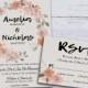Rustic Wedding Invite, Floral Wedding Invitation, Bohemian Wedding, Watercolor Wedding invitation Printable, Boho Wreath - $39.00 USD