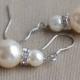 Champagne  Pearl earrings,glass pearl earrings, earrings,dangle pearl earrings,Wedding earrings,bridesmaid earrings,Jewelry