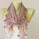 Turkish oya scarf,hand crocheted  lace scarf/ ethnik / bandana  /turban  /headband/gift for her
