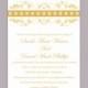 Wedding Invitation Template Download Printable Wedding Invitation Editable Floral Wedding Invitation Elegant Gold Wedding Invitation DIY - $6.90 USD
