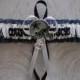 Dallas Cowboys Fabric White And Blue Wedding Garter Toss Prom  Football Double Heart Charms