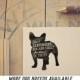 Dog Return Address Stamp - Custom Dog Breed Rubber Stamp - Personalized Pet Address Stamp - French Bulldog - More Breeds Available