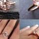 Morganite Engagement Ring - 6mm Solitaire Round Morganite, Knife Edge Solitaire Band, Rose, Yellow or White Gold, Engagement Set