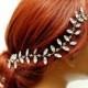 Swarovski Crystal Bridal Hair Vine, Hair Jewelry Wedding Headpiece, Leaf Wedding Hair Piece, Wedding Hair Accessories, Boho Wedding Headband - $65.00 USD