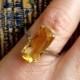 Antique Belais 4ct Citrine Engagement Ring, Art Nouveau Engagement Ring, Antique Engagement Ring, Art Deco Engagement ring, 14k Gold Ring