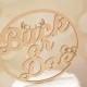 Buck or Doe Gender Reveal Cake Topper Baby Shower Cake Topper Rustic Baby Shower