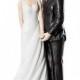 Wedding Bliss Cake Topper Figurine  - Custom Painted Hair Color Available -707564