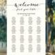 Welcome Wedding Seating Chart Template in FOUR Sizes, Find Your Table Wedding Seating Chart Poster, DIY Printable, Reception Sign  - $15.50 USD