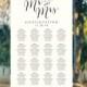 Mr and Mrs Wedding Seating Chart Template in FOUR Sizes, Wedding Sign Seating Chart Poster, DIY Printable, Reception Sign  - $15.50 USD