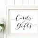 Card and Gifts Sign in TWO Sizes, Wedding Sign Instant Download, DIY Sign Printable, Wedding Reception Sign, Cards & Gifts Printable, #BT104 - $5.00 USD