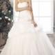 Sexy Princess Sweetheart Dropped Waist Chapel Train Organza Wedding Dress CWLT13081 - Top Designer Wedding Online-Shop