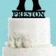 Beer Glasses Toasting Personalized Acrylic Wedding Cake Topper