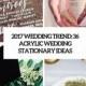 2017 Wedding Trend: 36 Edgy Acrylic Stationary Ideas - Weddingomania